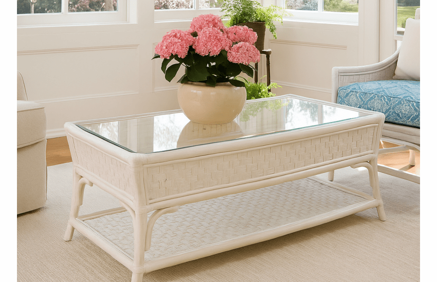 Braxton Culler Boca Coffee Table With Glass Top