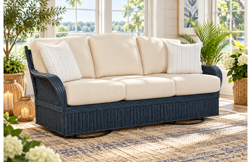 Braxton Culler Bodega Bay Swivel Glider Sofa (Available in 10 Finishes)