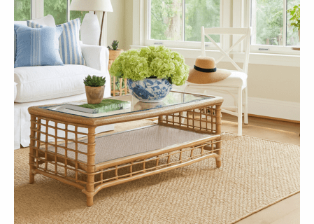 Braxton Culler Bridgehampton Rattan Coffee Table