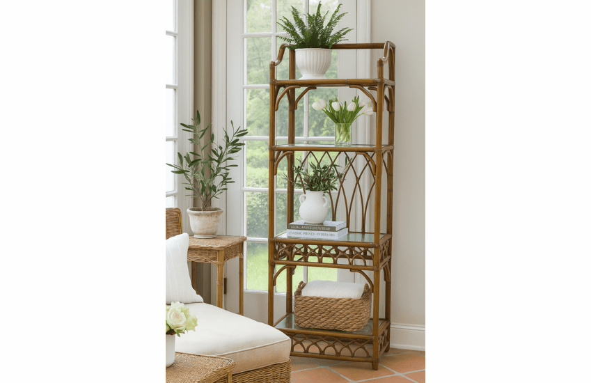 Braxton Culler Edgewater Rattan Etagere