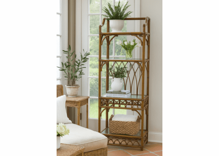 Braxton Culler Edgewater Rattan Etagere