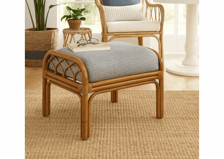 Braxton Culler Edgewater Rattan Ottoman