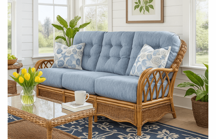 Braxton Culler Everglades Rattan Sofa