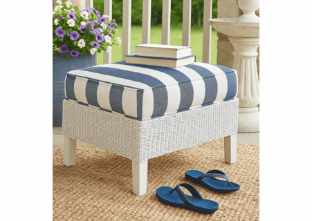 Braxton Culler Gibraltar Wicker Ottoman