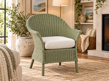 Braxton Culler June Wicker Accent Chair (Available in 30 Finish Choices)