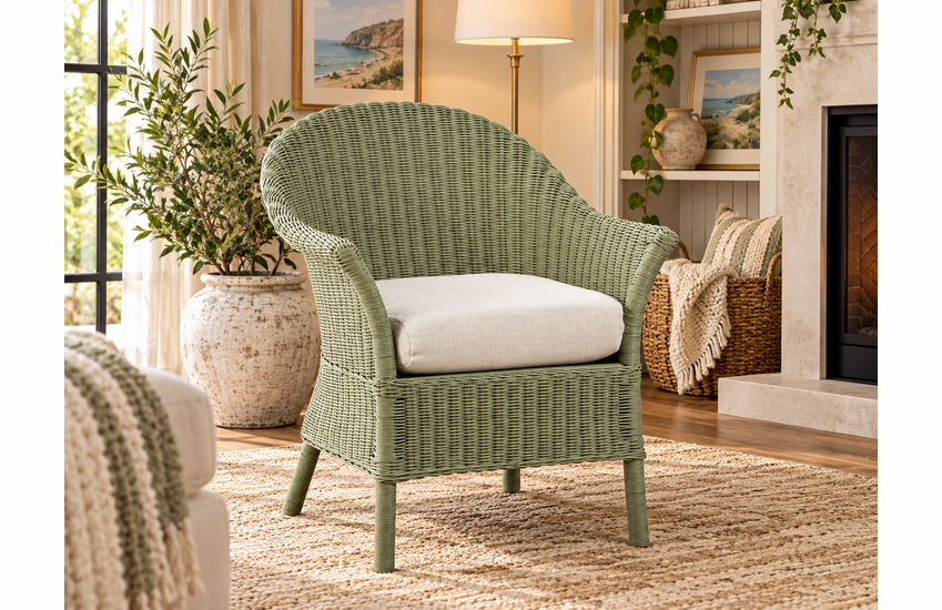 Braxton Culler June Wicker Accent Chair (Available in 30 Finish Choices)