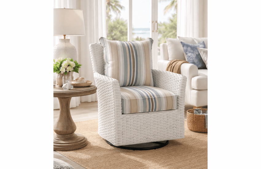 Braxton Culler Lanai Breeze Swivel Accent Chair