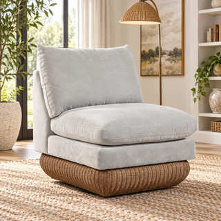 Braxton Culler Luma Wicker Swivel Chair (Available in 30 Finish Choices)