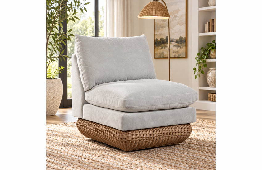 Braxton Culler Luma Wicker Swivel Chair (Available in 30 Finish Choices)