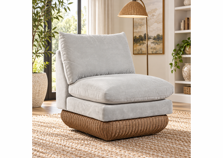 Braxton Culler Luma Wicker Swivel Chair (Available in 30 Finish Choices)