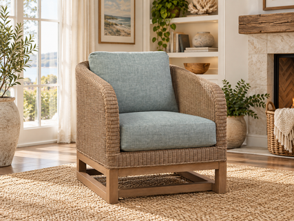 Braxton Culler Melody Wicker Accent Chair (Available in 30 Finish Choices)