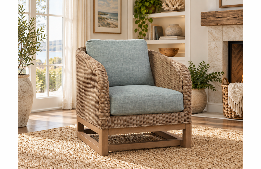 Braxton Culler Melody Wicker Accent Chair (Available in 30 Finish Choices)