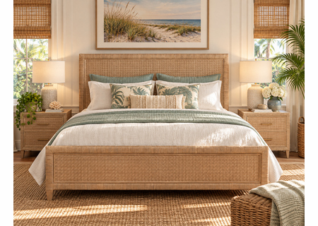 Braxton Culler Naples King Wicker Complete Bed (Available in 30 Finish Choices)