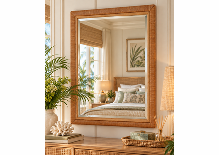 Braxton Culler Naples Wicker Mirror (Available in 30 Finish Choices)