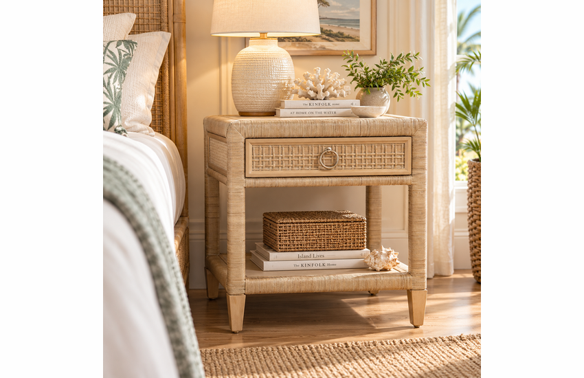 Braxton Culler Naples Wicker Nightstand (Available in 30 Finish Choices)
