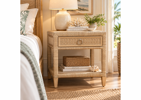 Braxton Culler Naples Wicker Nightstand (Available in 30 Finish Choices)
