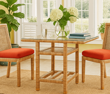 Braxton Culler Pine Isle Rattan Breakfast Table