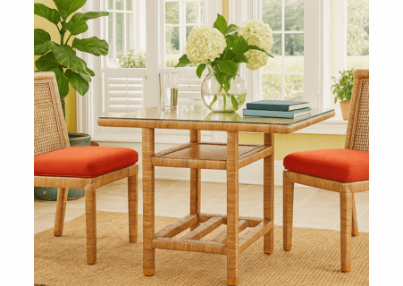 Braxton Culler Pine Isle Rattan Breakfast Table