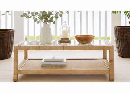 Braxton Culler Pine Isle Rattan Coffee Table