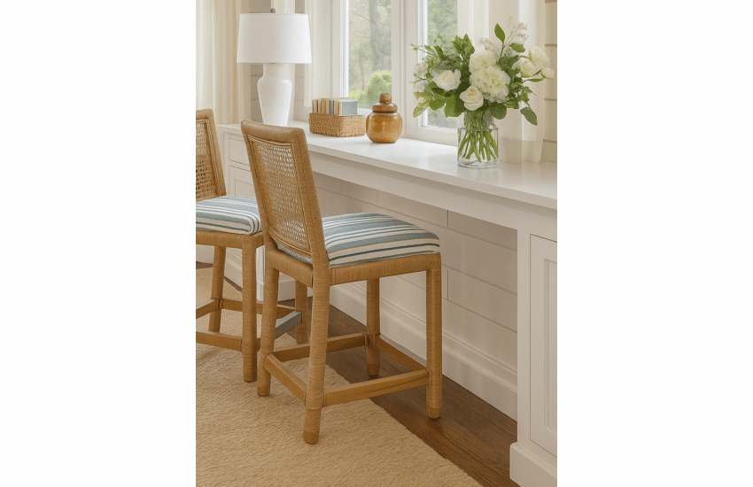 Braxton Culler Pine Isle Rattan Counterstool