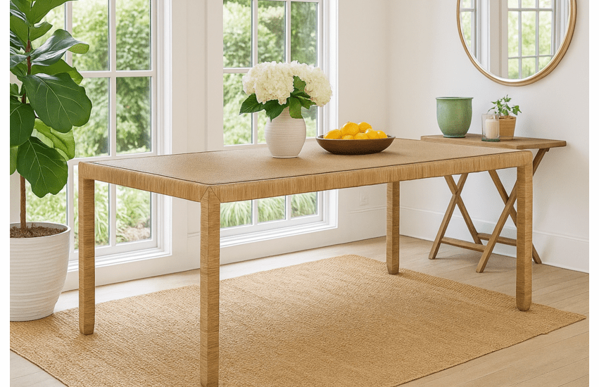 Braxton Culler Pine Isle Rattan Dining Table