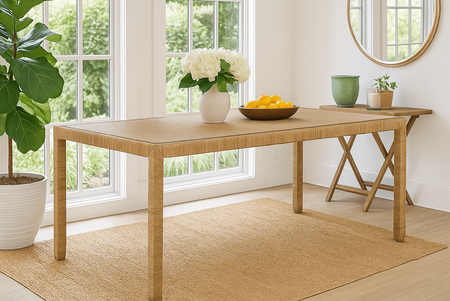 Braxton Culler Pine Isle Rattan Dining Table