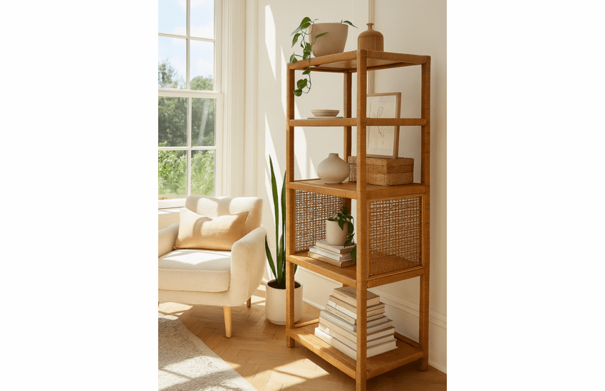 Braxton Culler Pine Isle Rattan Etagere
