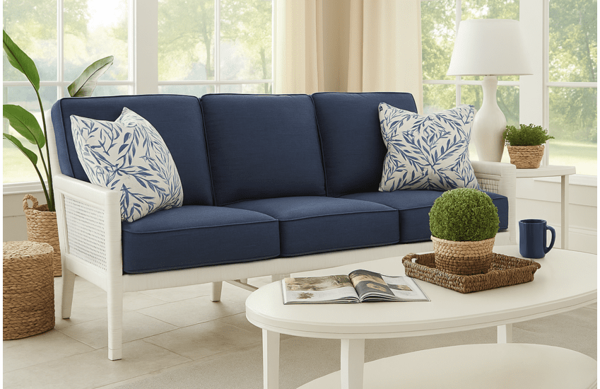 Braxton Culler Pine Isle Rattan Sofa