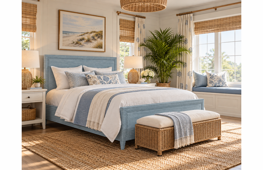 Braxton Culler Sabal Bay King Wicker Complete Bed (Available in 30 Finish Choices)