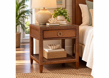Braxton Culler Sabal Bay Wicker One Drawer Nightstand (Available in 30 Finish Choices)