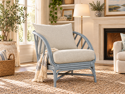 Braxton Culler Shorewood Rattan Accent Chair (Available in 30 Finish Choices)