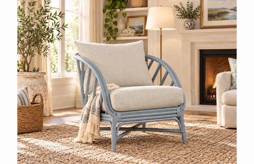 Braxton Culler Shorewood Rattan Accent Chair (Available in 30 Finish Choices)