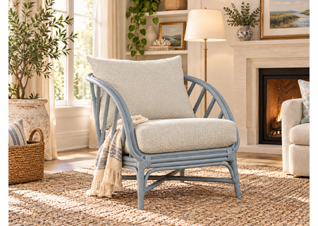 Braxton Culler Shorewood Rattan Accent Chair (Available in 30 Finish Choices)