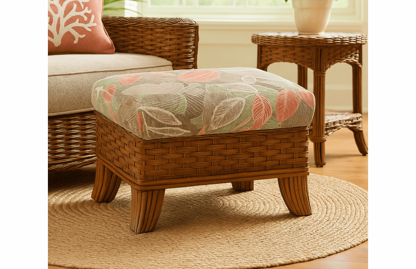 Braxton Culler Somerset Rattan Ottoman