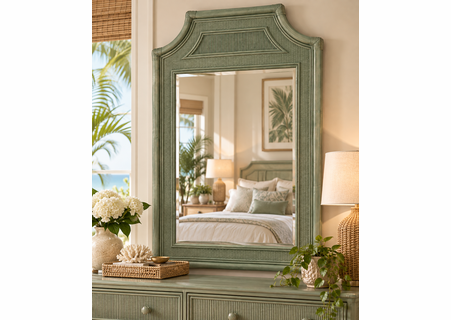 Braxton Culler Summer Retreat Wicker Mirror (Available in 30 Finish Choices)