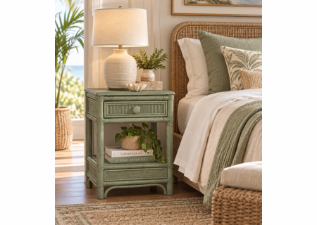 Braxton Culler Summer Retreat Wicker One Drawer Nightstand (Available in 30 Finish Choices)