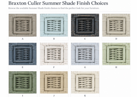 Braxton Culler Summer Shade Finishes