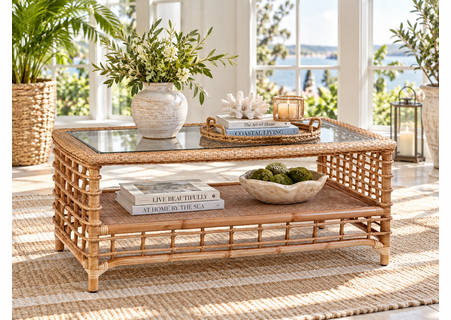 Braxton Culler Bridgehampton Rattan Coffee Table (Available in 30 Finish Choices)