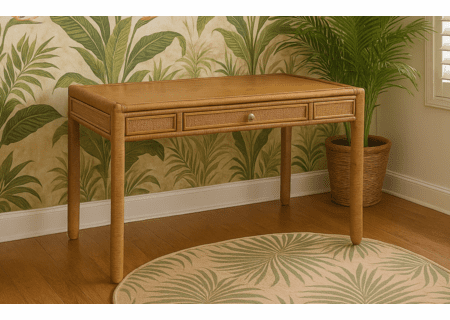 Captiva Wicker Desk (Available In 8 Color Finishes)