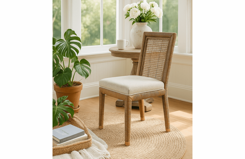 Captiva Wicker Desk Chair (Available In 8 Color Finishes)