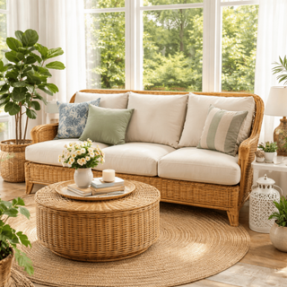 Braxton Culler  Somerset sofa with Antique Beige Sunbrella