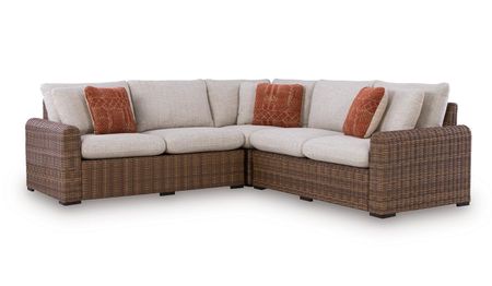 Coral Island 3 Piece Outdoor Wicker Sectional