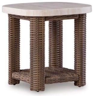 Coral Island Outdoor Wicker End Table