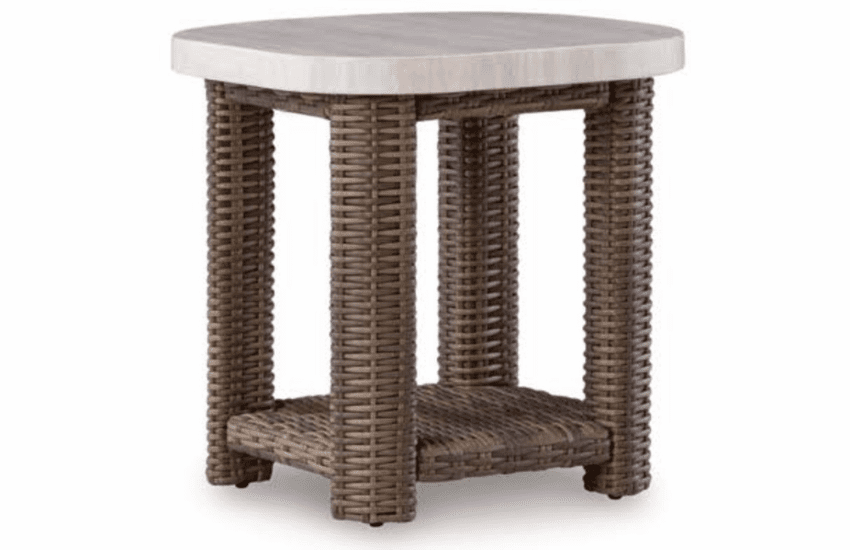 Coral Island Outdoor Wicker End Table