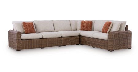 Coral Island Outdoor Wicker Sectional Set of 4