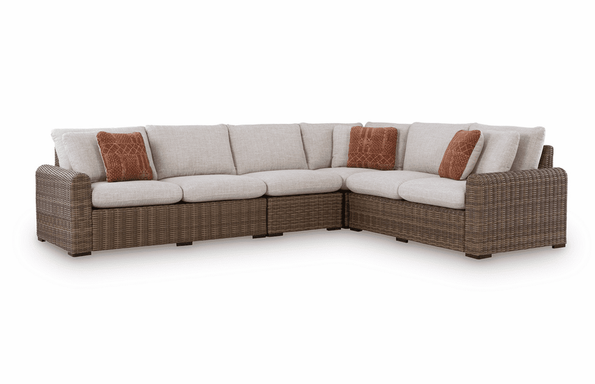 Coral Island Outdoor Wicker Sectional Set of 4