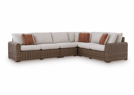 Coral Island Outdoor Wicker Sectional Set of 4