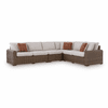 Coral Island Outdoor Wicker Sectional Set of 4