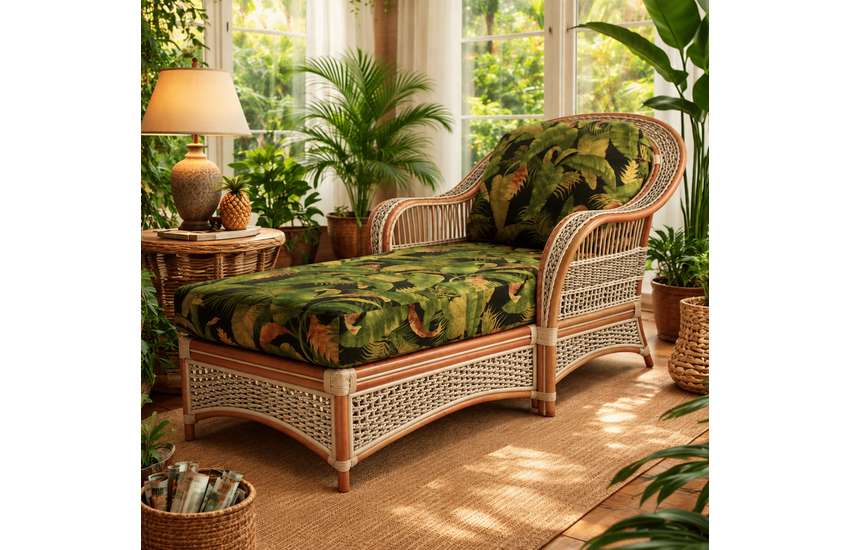 Crestwood Bay Rattan Chaise Lounge