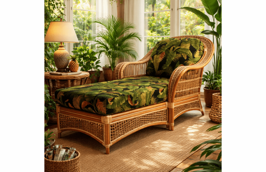 Crestwood Bay Rattan Chaise Lounge